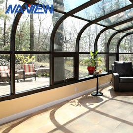 4-sezonowa obudowa patio Wewnętrzna prefabrykowana szklana aluminiowa sala do opalania
