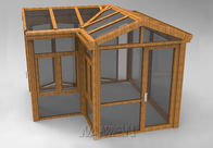 Zewnętrzne szklane pokoje tarasowe Przyjazne dla środowiska Zewnętrzne prefabrykaty Dodatek do pokoju słonecznego dostawca