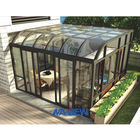 4-sezonowa obudowa patio Wewnętrzna prefabrykowana szklana aluminiowa sala do opalania dostawca