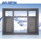 Foshan Cena fabryczna Aluminiowe okna skrzydłowe z moskitierą do willi dostawca