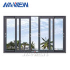 Guangdong NAVIEW Struktura drewna Rama aluminiowa Poziome szklane okno przesuwne dostawca