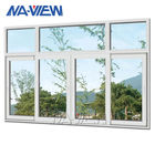 Guangdong NAVIEW Panama 4 mm Pojedyncze szklane okno przesuwne z białego aluminium dostawca
