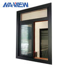 Guangdong NAVIEW Czarne aluminiowe pionowe przesuwne podwójne okno dostawca