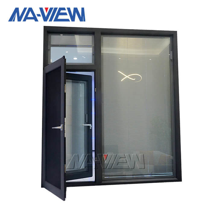 Producent Mieszkalne wodoodporne aluminiowe okno skrzydłowe z moskitierą dostawca