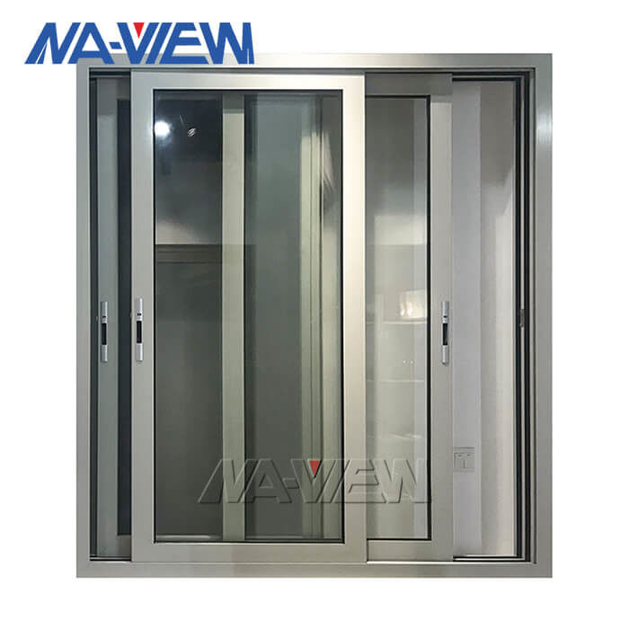 Guangdong NAVIEW Wykonane na zamówienie aluminiowe podwójne przeszklone przemysłowe przesuwne okna Profesjonalny producent dostawca