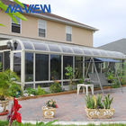 Obudowy pokładowe Four Seasons Zakrzywiony dach Sunroom Stalowa rama Sunroom dostawca