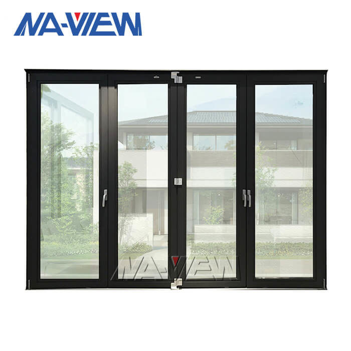 Guangdong NAVIEW Duże aluminiowe okno przesuwne Czarne okno przesuwne z siatką dostawca